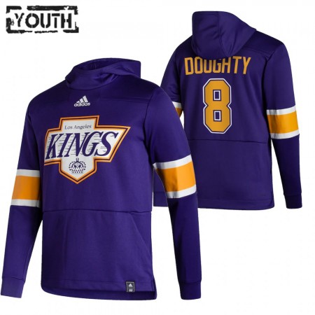 Dětské Los Angeles Kings Drew Doughty 8 2020-21 Reverse Retro Pullover Mikiny Hooded